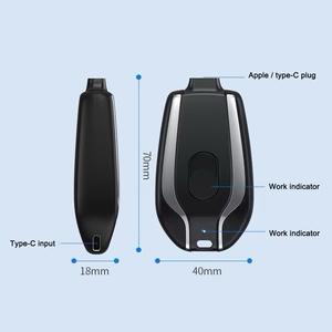 Multifunctional mini keychain power bank with large capacity emergency power supply